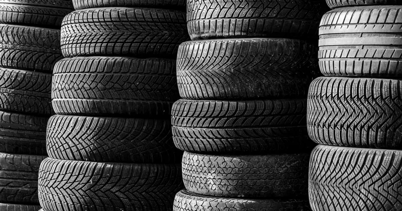Tyre tread detail