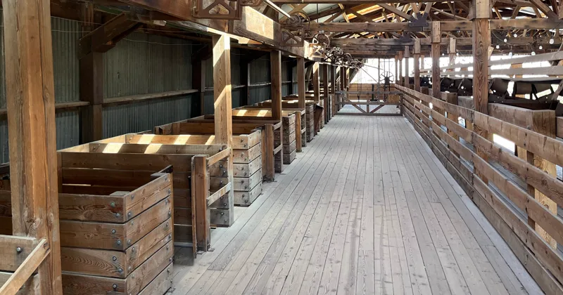 The timber hayloft